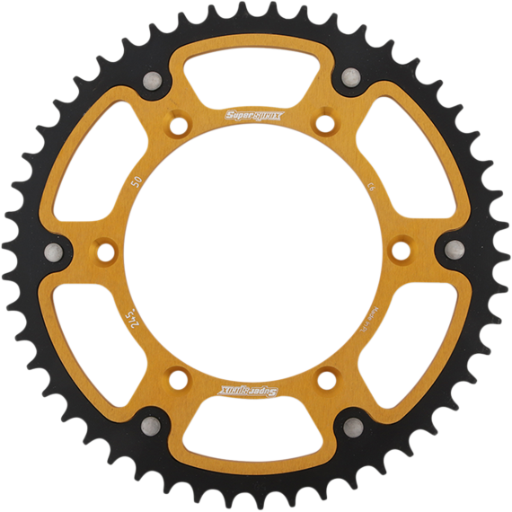 Supersprox Stealth Rear Sprocket - 50 Tooth - Gold - Yamaha RST-245-50-GLD