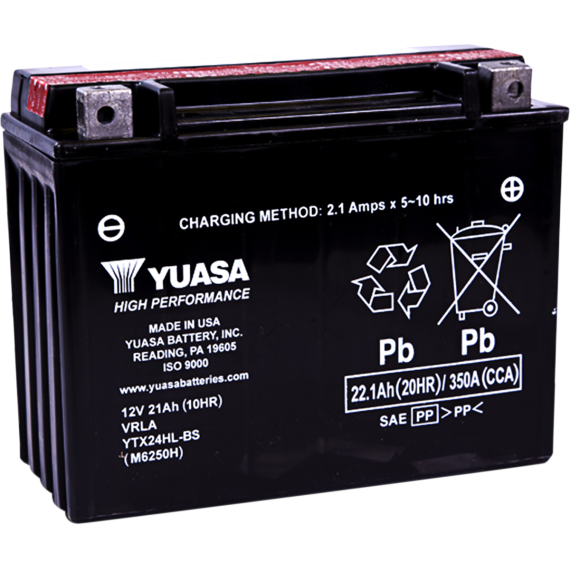 Yuasa AGM Battery - YTX24HL-BS 1.08 LTR YUAM6250H