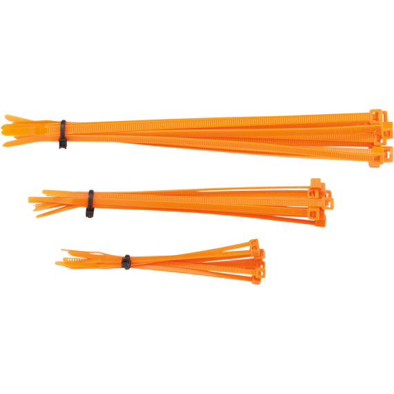 Moose Racing Cable Ties Orange 30 Pack