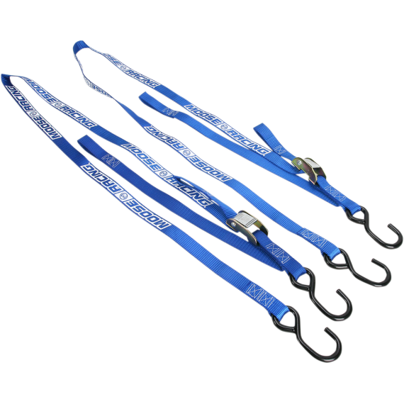 Moose Racing Soft-Tie Tie-Downs - Blue