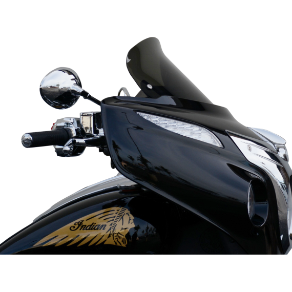 Wind Vest Windshield - Dark Smoke - 12" - Indian 66-1240