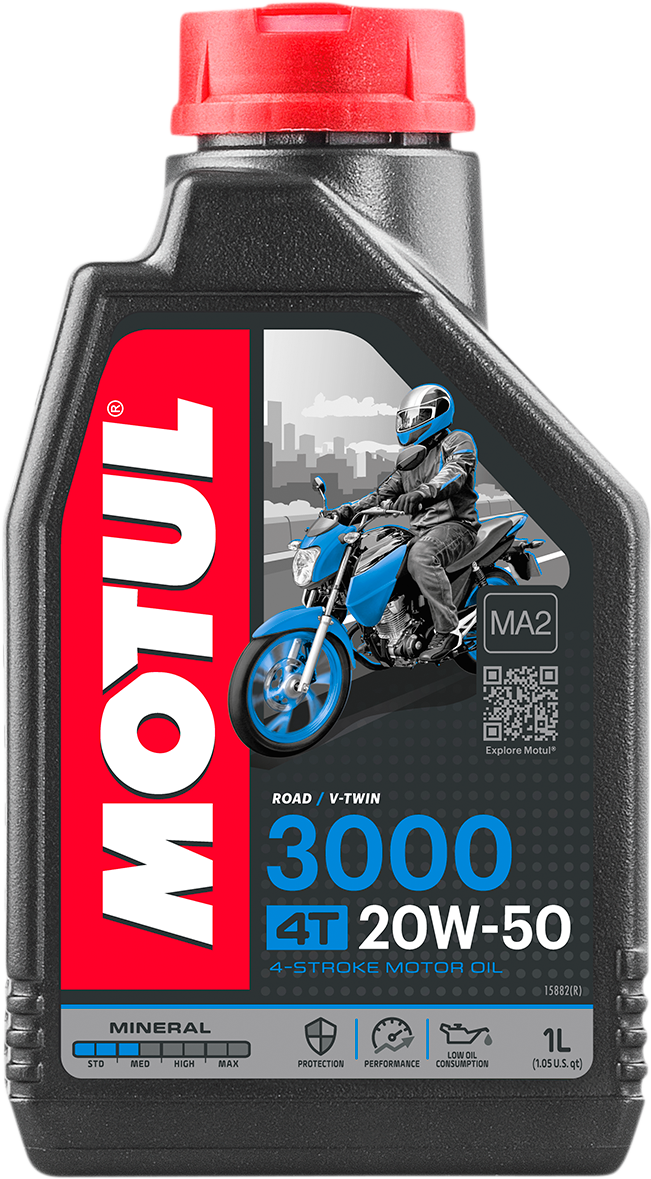 MOTUL 3000 Mineral 4T Engine Oil - 20W-50 1L 107318