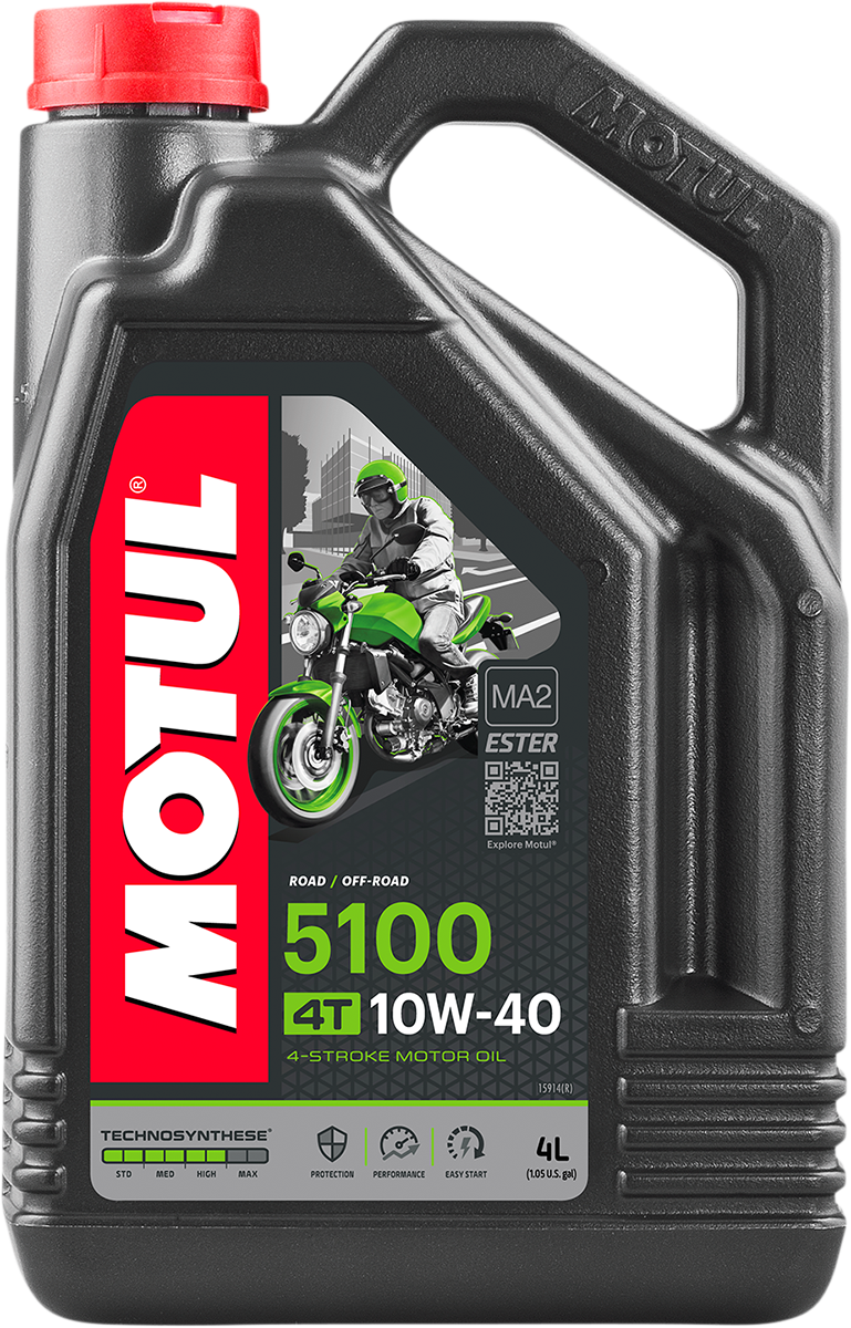 MOTUL 5100 4T Synthetic Blend Oil  - 10W-40 - 4L 104068