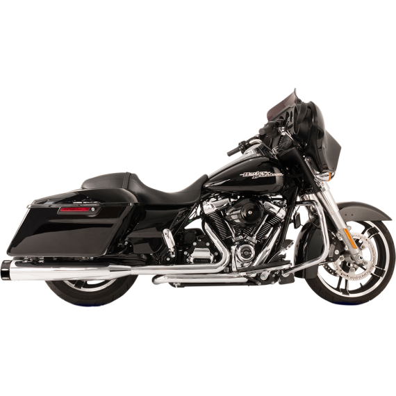 Ss Cycle El Dorado Dual Exhaust System - Chrome - Black Tracer 550-0701C