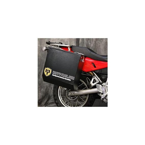 Happy Trails Products Aluminum Pannier Kit CASCADE - G650GS F650GS Single - Dakar Sertao