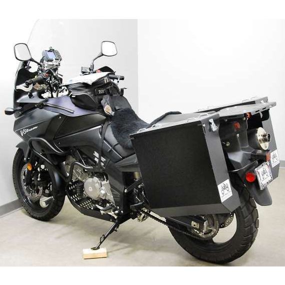 Happy Trails Products Aluminum Pannier Kit DENALI - Suzuki V-Strom 650