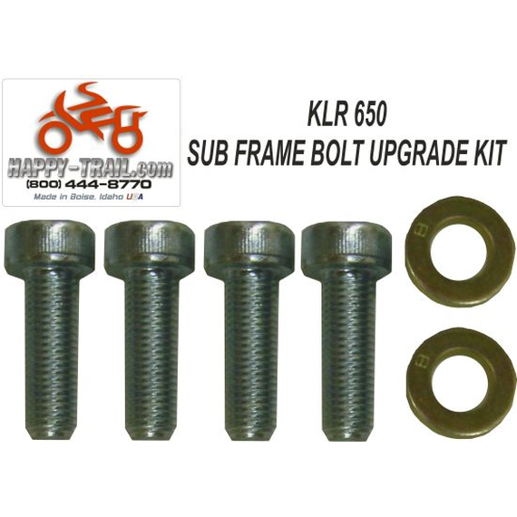 Happy Trails Products Subframe Bolt Upgrade Kit Kawasaki KLR650 Pre-2022