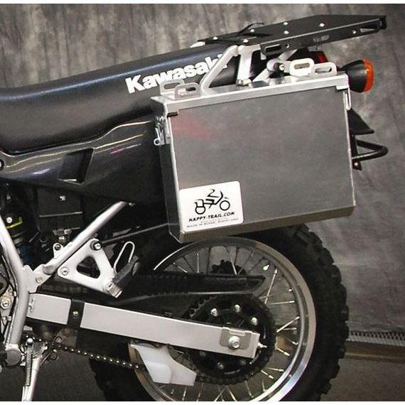 Happy Trails Products Aluminum Pannier Kit IMNAHA Kawasaki KLR650A '87-'07