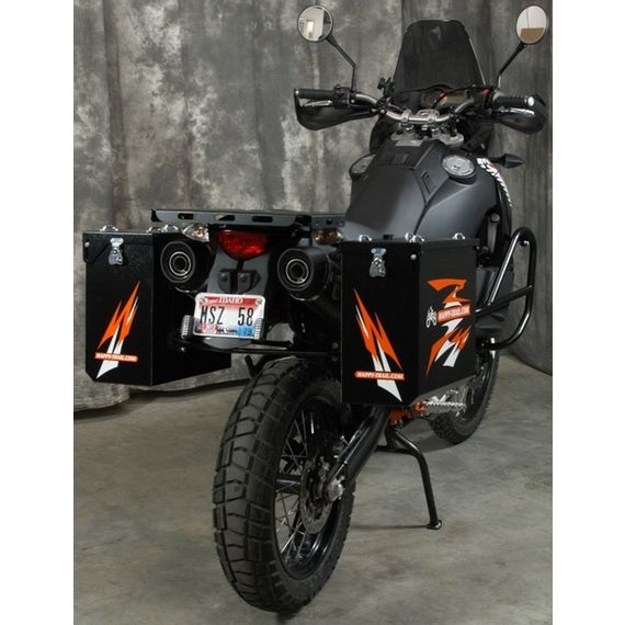 Happy Trails Products Aluminum Pannier Kit TETON - KTM-LC8-950-990 ADV