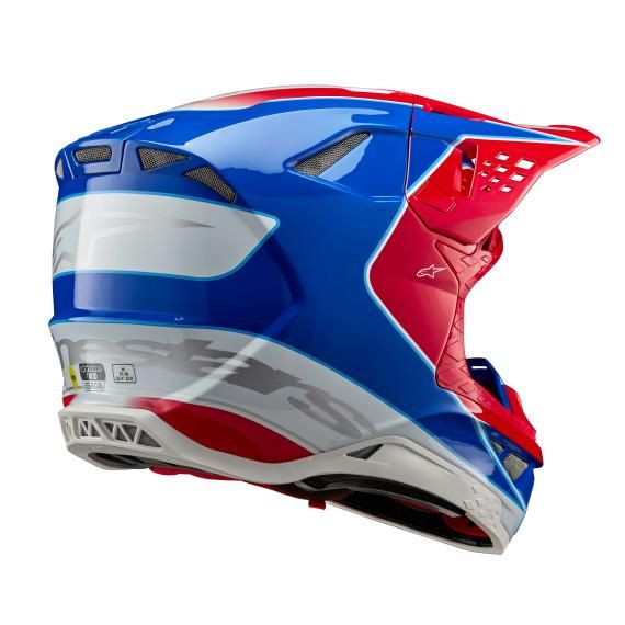 ALPINESTARS Supertech S-m10 Bale Helmet Bright Red/blue Glossy Md