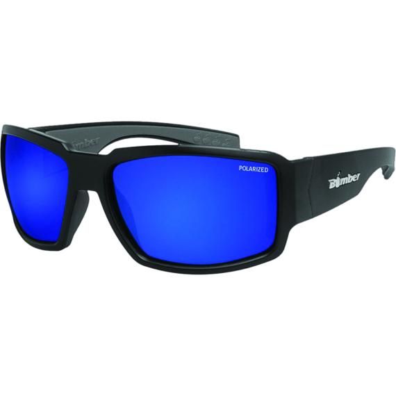 BOMBER Boogie Bomb Eyewear Matte Black W/blue Mirror Polarized