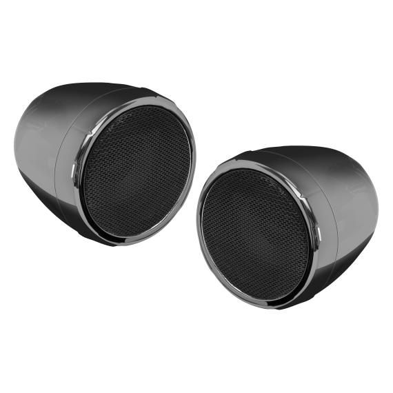 BOSS AUDIO 2 Speaker Bt Amplified Kit 3" Speakers Black Chrome