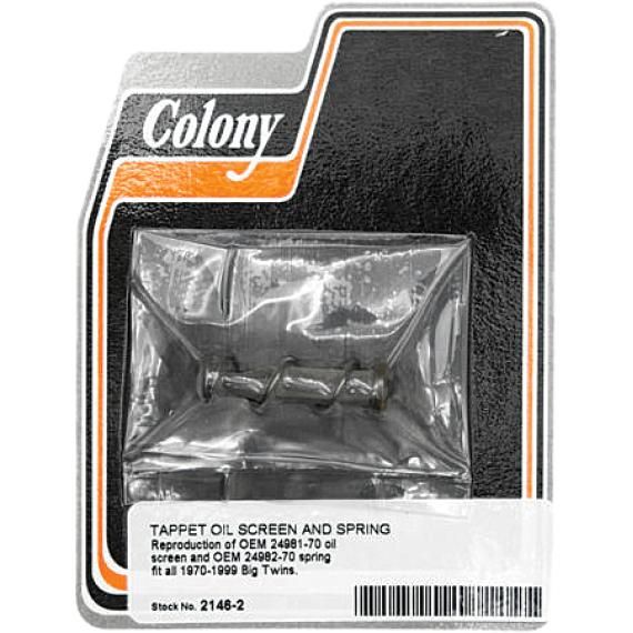 COLONY MACHINE Tappet Oil Screen/spring Big Twin 70-99