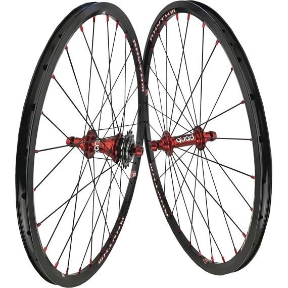 CRUPI Rhythm Pro 20x1.75 Wheel Black/red Quad Hub W/ 16 Cog