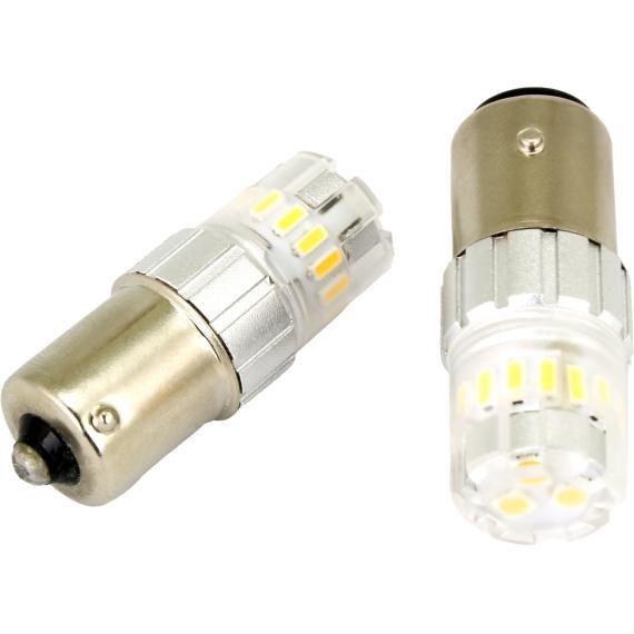 CYRON Led Bulb 1156 White Pair 6w/bulb Smd Omni Directional