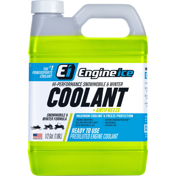 ENGINE ICE Hi-performance Snowmobile/wntr Coolant + Antifreeze 1/2 Gal