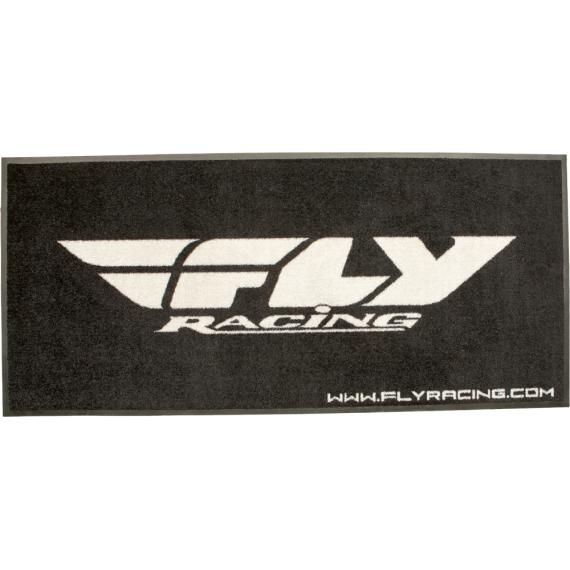 FLY RACING Floor Rug Black/white 73"x33"