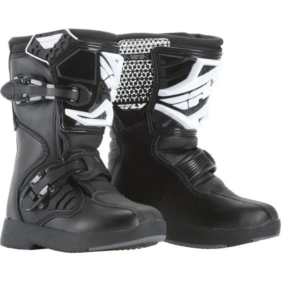 FLY RACING Youth Maverik Mini Boots Black Sz Y13