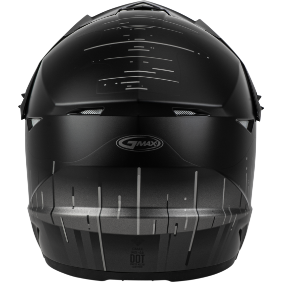 GMAX Youth Mx-46y Frequency Offroad Helmet Matte Black/grey Yl