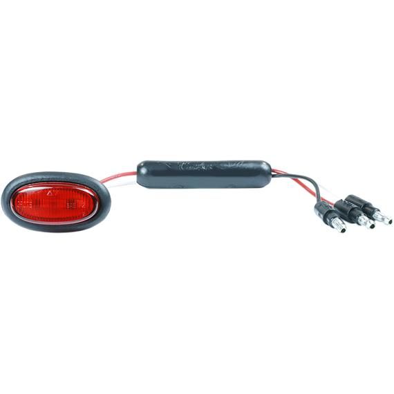 GROTE Micronova Oval Led Red Dual Intensity W/grommet