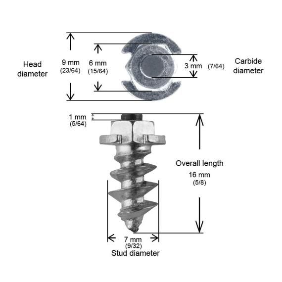 IGRIP 15mm Shoulder Screw Studs Qty 200