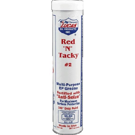 LUCAS Red 'n' Tacky #2 Grease 14.5oz Cartridge