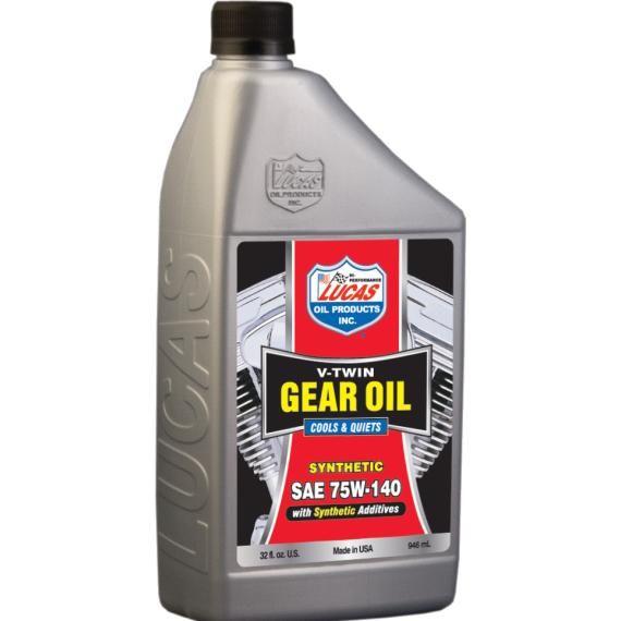 LUCAS V-twin Gear Oil Synthetic 75w-140 1qt