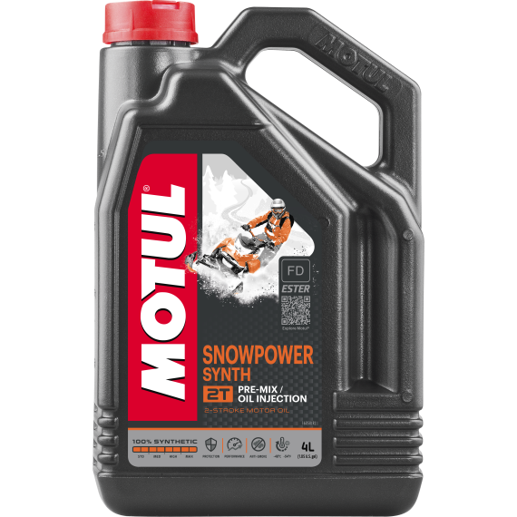 MOTUL Snowpower 2t Syn Engine Oil 4 Ltr 4/case