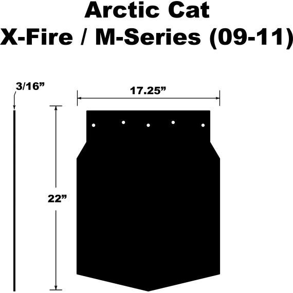 PDP Snowflap  Arctic Cat M-series/x-fire 09-11