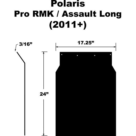 PDP Snowflap  Polaris Pro Rmk/assault/axys 2011+ L