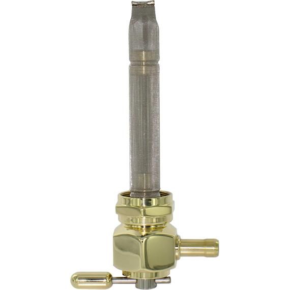 PINGEL ENT Power-flo Petcock 22mm Res Pol Brass `75-up