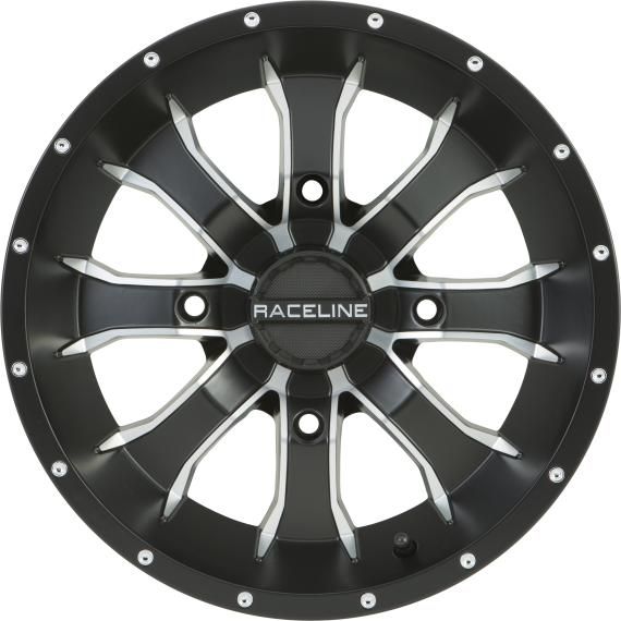 RACELINE Mamba Wheel 12x7 4/156 4+3 (+5mm) Blk/machined