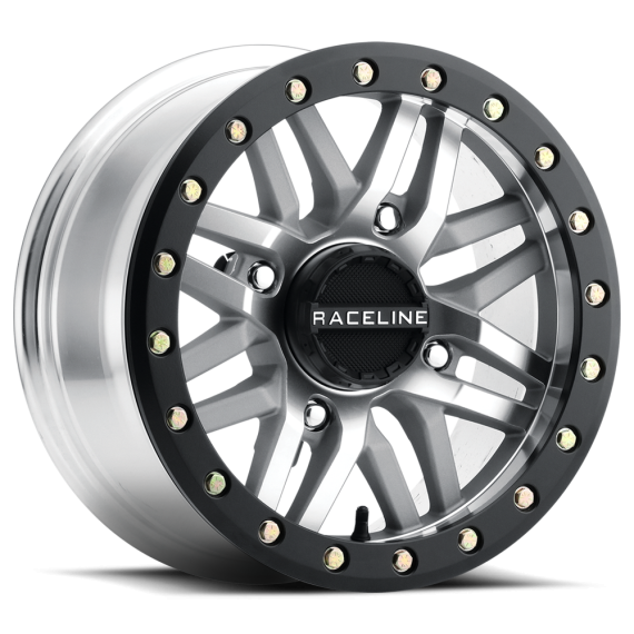 RACELINE Ryno Bdlk Wheel 15x10 4/156 5+5 (0mm) Blk/as Cast