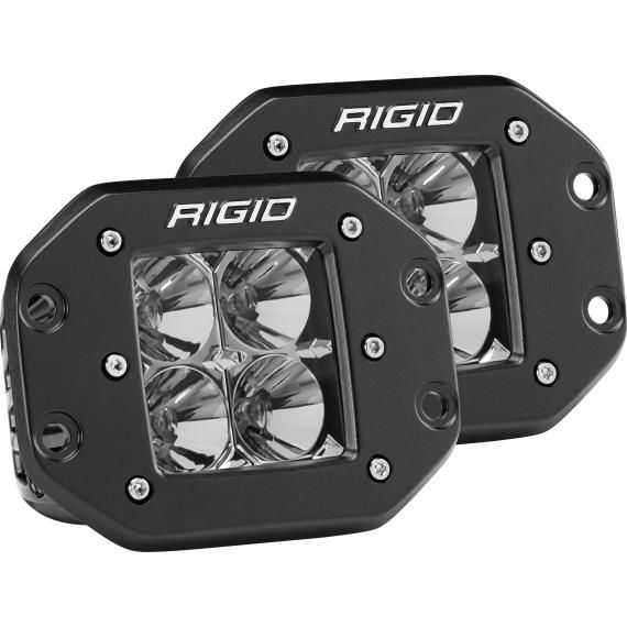 RIGID D-series Pro Flood Flush Mount Light Pair