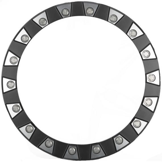 SEDONA Split 6 Replacement Bdlk Ring 14" Black/machined