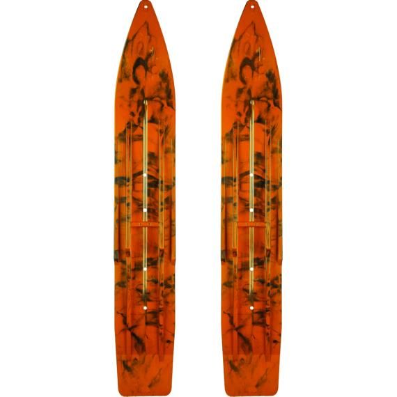 SLYDOG Pr/ Sly Dog Powderhound Ski 7" Red/black Swirl