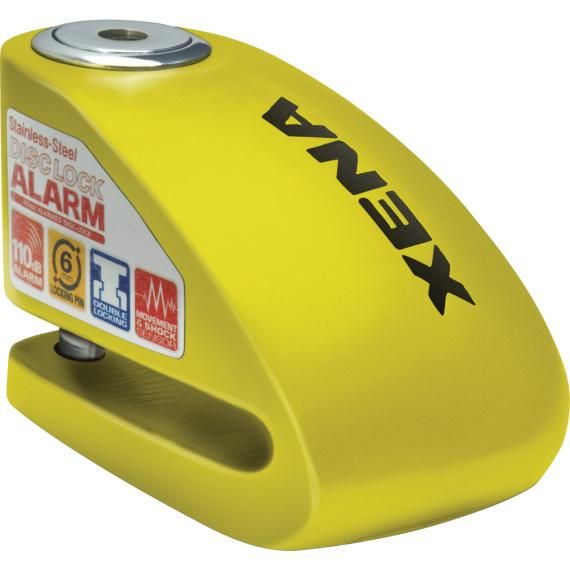 XENA Xx10 Alarm Disc Lock 3.3" X 2.4" Yellow