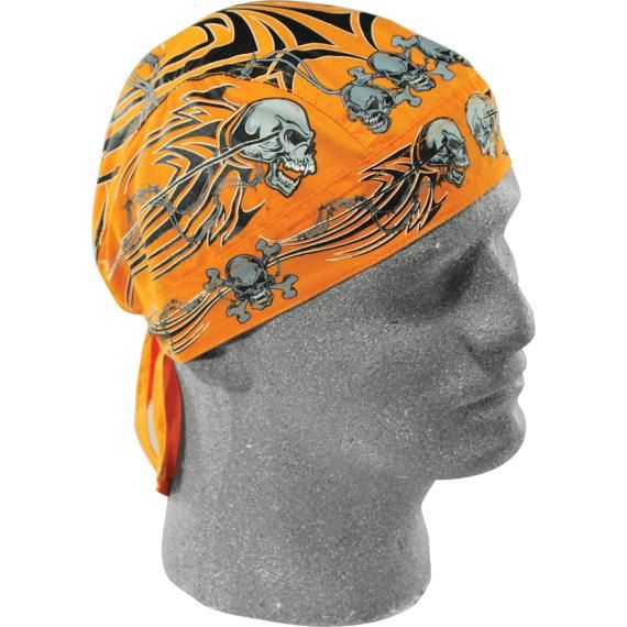 ZAN Flydanna Orange Tribal Skull