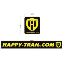 Happy Trails Products Happy Trails Pannier Decals with Shield Logo