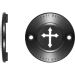 Figurati Designs Timing Cover - 2 Hole - Cross - Black FD41-TC-2H-BLK