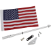 Show Chrome Folding Flag Pole - Chrome 52-965