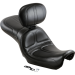 Le Pera Maverick Seat - With Backrest - Stitched - Black - FXD '06-'17 LK-970BR