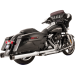 Ss Cycle El Dorado Dual Exhaust System - Chrome - Black Tracer 550-0701C