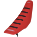 Sdg 6-Ribbed Seat Cover - Black Ribs/Red Top/Red Sides 95931KRR