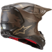 ALPINESTARS Supertech M10 Helmet - Squad - MIPS® - Dark Brown/Gold - Large 8302823-839-LG