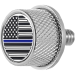 Figurati Designs Seat Mounting Knob - Stainless Steel - Blue Line American Flag FD70-SEAT KN-SS