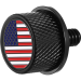 Figurati Designs Seat Mounting Knob - Black - American Flag FD20-SEAT KN-BK