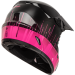 GMAX Youth Mx-46y Frequency Offroad Helmet Black/pink Yl