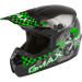 GMAX Youth Mx-46y Off-road Anim8 Helmet Dark Silver/green Yl