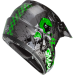 GMAX Youth Mx-46y Off-road Anim8 Helmet Dark Silver/green Yl